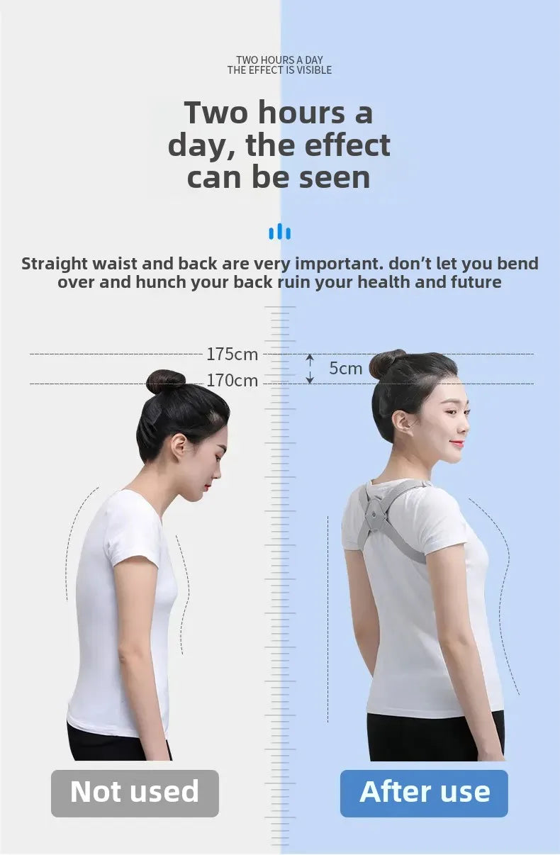 Direct From Manufacturer LCD Smart Posture Corrector Timing Counting Voice Prompt Back Posture Correction Brace For Children