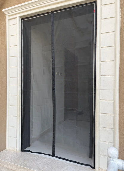 Magnetic Door Screen Custom Size Mosquito Net Curtain Fly Insect Automatic Closing Invisible Mesh For Kitchen indoor living room