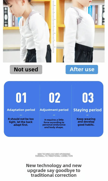 Direct From Manufacturer LCD Smart Posture Corrector Timing Counting Voice Prompt Back Posture Correction Brace For Children