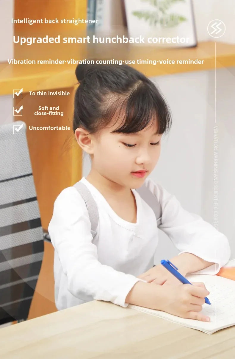Direct From Manufacturer LCD Smart Posture Corrector Timing Counting Voice Prompt Back Posture Correction Brace For Children