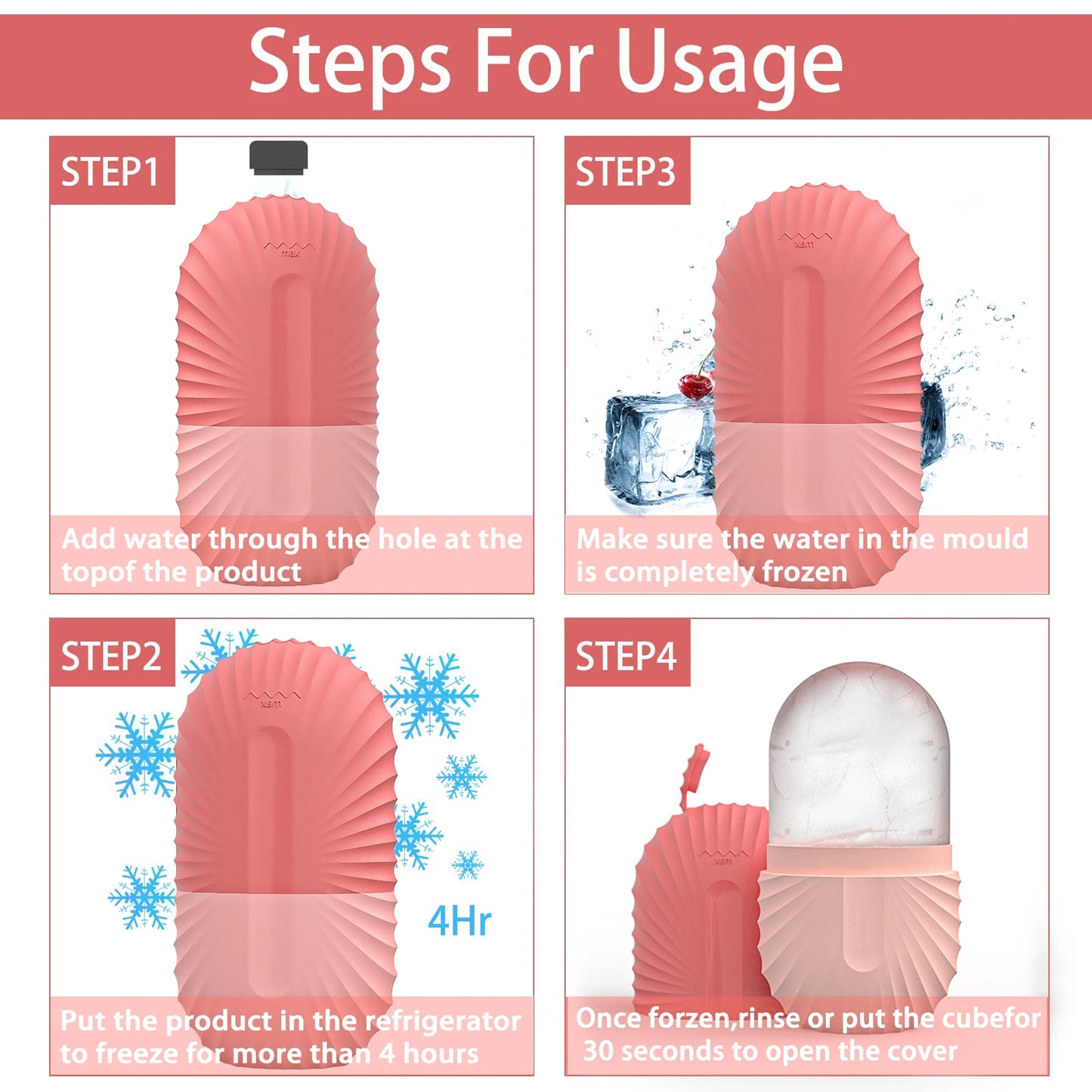 1pc silicone face ice cube mold for Beauty and Skin Care silicon face ice roller