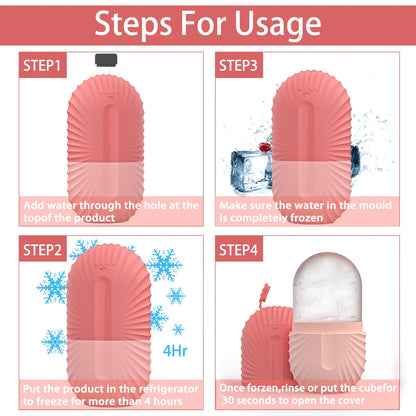 1pc silicone face ice cube mold for Beauty and Skin Care silicon face ice roller