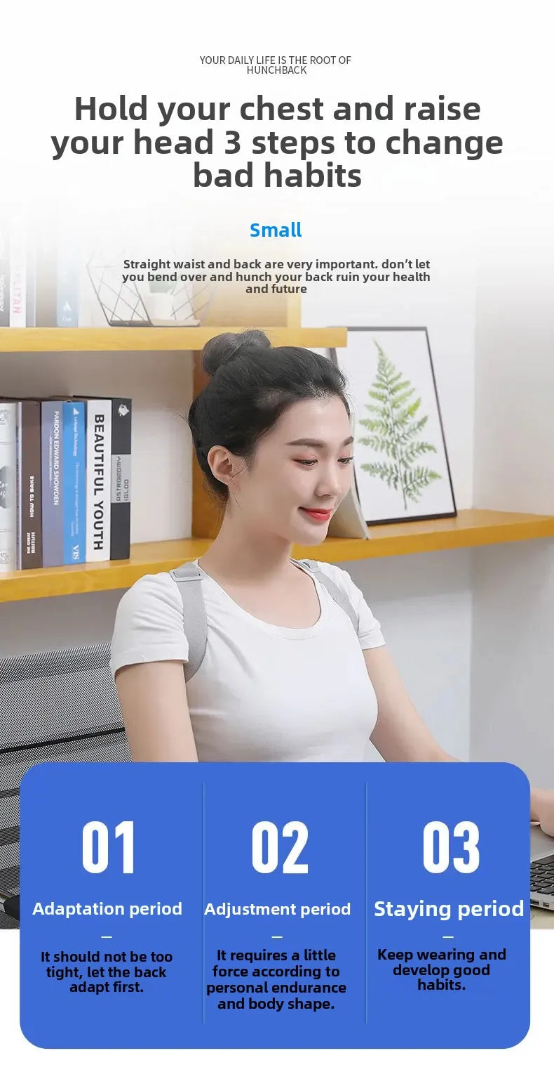 Direct From Manufacturer LCD Smart Posture Corrector Timing Counting Voice Prompt Back Posture Correction Brace For Children