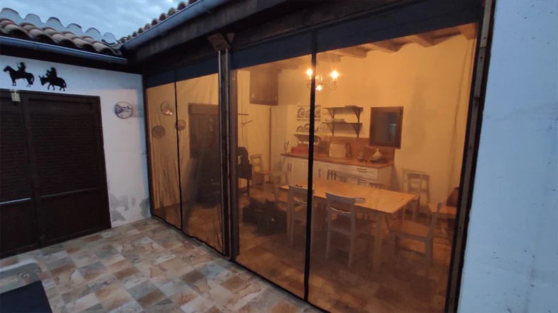 Magnetic Door Screen Custom Size Mosquito Net Curtain Fly Insect Automatic Closing Invisible Mesh For Kitchen indoor living room