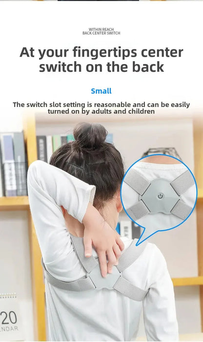 Direct From Manufacturer LCD Smart Posture Corrector Timing Counting Voice Prompt Back Posture Correction Brace For Children
