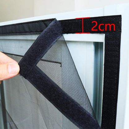 Magnetic Door Screen Custom Size Mosquito Net Curtain Fly Insect Automatic Closing Invisible Mesh For Kitchen indoor living room